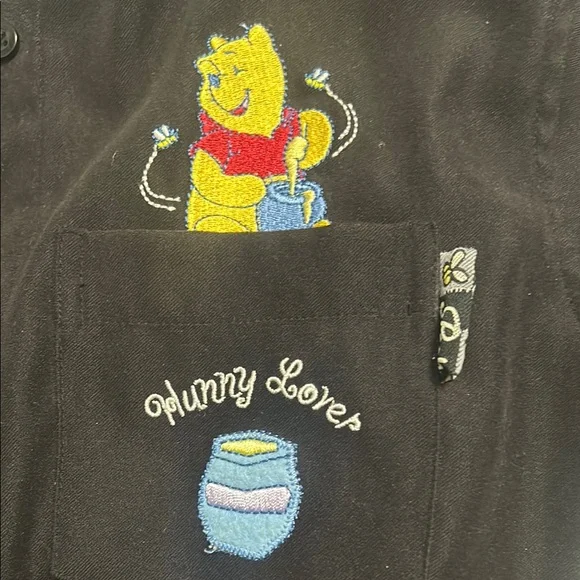 Disney Black Crew Neck Long Sleeve Button Down Shirt EUC
Final mark down - Picture 2 of 7